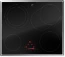 V-ZUG Kochfeld CookTop V4000 A604B (3117100000), Breite: 60 cm, BlackDesign, Chromstahl-Rahmen, Einfach-Slider, Slider-Bedienung, 