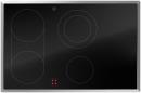 V-ZUG Kochfeld CookTop V600 E804 (3116200000), Breite: 80 cm, BlackDesign, Chromstahl-Rahmen, Externe Bedienung, 
