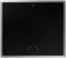V-ZUG Kochfeld CookTop V2000 I604 (3117900000), Induktion, Breite: 60 cm, BlackDesign, Chromstahl-Rahmen, OptiLink, Slider-Bedienung