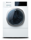 Schulthess (AHA0.100BE1HJ3L), MFH-Waschmaschine Hydraforte, 8 kg, Energieklasse: A, Bandung links, Ablaufpumpe, Aquastopp, 400V, Farbe Snow, Türbalg EPDM