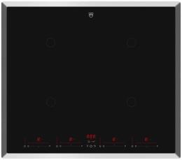 V-ZUG Induktion Kochfeld CookTop V4000 I604, (3111500001), Breite 60cm, BlackDesign, OptiLink, Slider-Bedienung, Standardrahmen Chrom