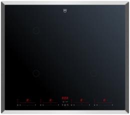 V-ZUG Induktion Kochfeld CookTop V4000 I604, (3111500002), Breite 60cm, BlackDesign, OptiLink, OptiGlass, Slider-Bedienung, Standardrahmen Chrom