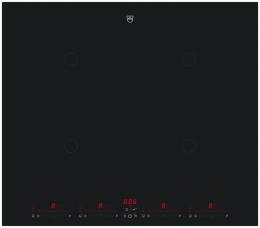 V-ZUG Induktion Kochfeld CookTop V4000 I604, (3111500005), Breite 60cm, BlackDesign, OptiLink, Slider-Bedienung, DualDesign