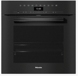H 7460-60 BP SW (11111060), MIELE Einbau Backofen, 60cm, Pyrolyse, Obsidianschwarz