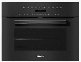 H 7244-60 BP SW (11111010), MIELE Einbau Backofen, 60cm, Pyrolyse, Obsidianschwarz, A+