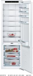 KIF81PFE0, Bosch, Einbau Kühlschrank, vollintegriert, 60cm, VitaFresh Pro, ohne Gefrierfach, Rechts, E (bisher A++)