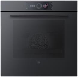 V-ZUG Backofen Combair V4000 60P, (2105500003), Breite 60cm, Höhe 60cm, Spiegelglas schwarz, CircleSlider, Pyrolytische SR