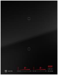 V-ZUG Induktion Kochfeld CookTop V4000 I402, (3114400000) Breite 40cm, BlackDesign, Multi-Slider/Direktwahl, Kochzonen: 2, DualDesign