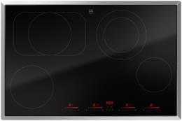V-ZUG Kochfeld CookTop V6000 A804B, (3115300000) Breite 80cm, BlackDesign, Multi-Slider/Direktwahl, Chromstahl-Rahmen