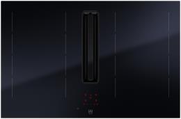 V-ZUG Kochfeld CombiCookTop V4000 I804, Induktion mit int. Dunstabzug, (3109600000), Breite 80cm, BlackDesign, OptiGlass, DualDesign, OptiLink, Einfach-Slider, Slider-Bedienung, , A