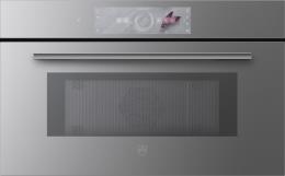 V-ZUG Mikrowelle CombiMiwell V2000 38, (2402100001), Breite 60cm, Höhe 38.1cm, Spiegelglas Platinum, Griff: Designgriff Platinum, Touchscreen mit CircleSlider, V-ZUG-Home