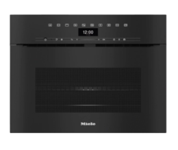 H 7440-60 BMX SW (11936480), MIELE Einbau Back-Mikro-Kombination, 60cm, Grifflos, Obsidianschwarz