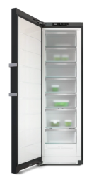 FNS 4782 D bst  EU1 (12430600), Stand-Gefrierschrank, Blacksteel, NoFrost, links, D