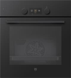 V-ZUG Backofen Combair V600 6UC, (2113100000), Breite 55cm, Höhe 60cm, Glas Nero, Nero, Unterschrank, Drehschalter, A