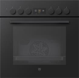 V-ZUG Herd Combair V600 6UH, (2203500000), Breite 60cm, Höhe 60cm, Glas Nero, Griff: Nero, Drehschalter, Geräteschublade, , A 