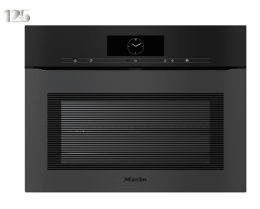 H 7840-60 BPX 125 Gala Ed (12346450), MIELE Einbau Backofen, 60x45cm, Obsidianschwarz matt, grifflos, Pyrolyse, A++