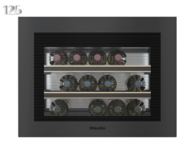 KWT 7112 iG 125 Gala Ed (12204800), MIELE Einbau Weinschrank, Obsidianschwarz matt, G