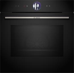 HMG7361B1, Bosch Serie 8, Einbau-Backofen mit Mikrowellenfunktion, 60 x 60 cm, Schwarz