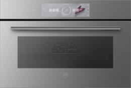 V-ZUG Backofen Combair V4000 38 (2112400001), Breite: 60 cm, Höhe: 38.1 cm, Spiegelglas Platinum, Touchscreen mit CircleSlider, TopClean, A