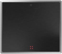 V-ZUG Kochfeld CookTop V200 E604 (3116800000), Breite: 60 cm, ClassicDesign, Chromstahl-Rahmen, Externe Bedienung,  230V