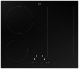 V-ZUG Kochfeld CookTop V2000 I604 (3118000001), Induktion, Breite: 60 cm, BlackDesign, DualDesign, OptiLink, Slider-Bedienung