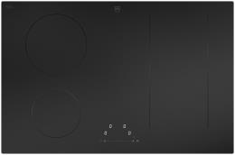 V-ZUG Kochfeld CookTop V2000 I804 (3118200004), Induktion, Breite: 80 cm, MattBlackDesign, DualDesign, OptiLink, Slider-Bedienung
