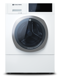 Schulthess (AGA1.101BE1HJ3L), MFH-Waschmaschine Aquaforce, 8 kg, Energieklasse: A, Bandung links, Ablaufpumpe, Aquastopp, 400V, Farbe Snow, Türbalg EPDM