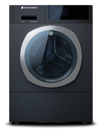Schulthess (AGA1.108BE1HJ3K), MFH-Waschmaschine Aquaforce+, 8 kg, Energieklasse: A, Bandung rechts, Ablaufpumpe, Aquastopp, 400V, Farbe Carbon, Türbalg EPDM